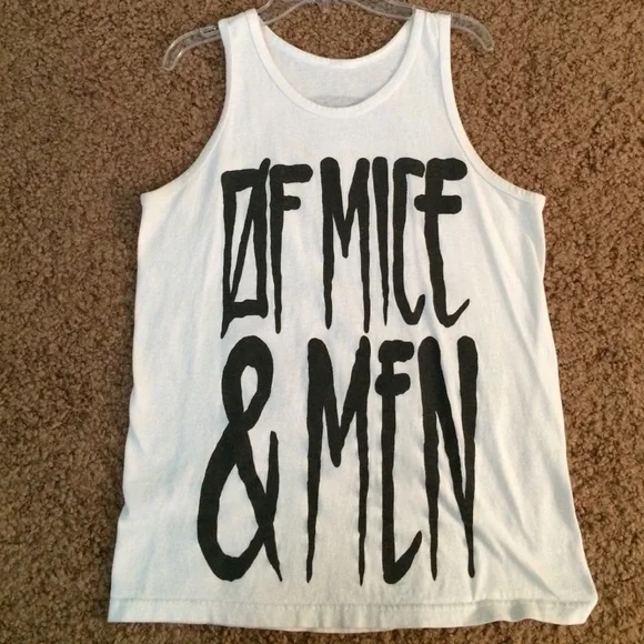 Of Mice & Men White Tank Top - Picture 1 of 2
